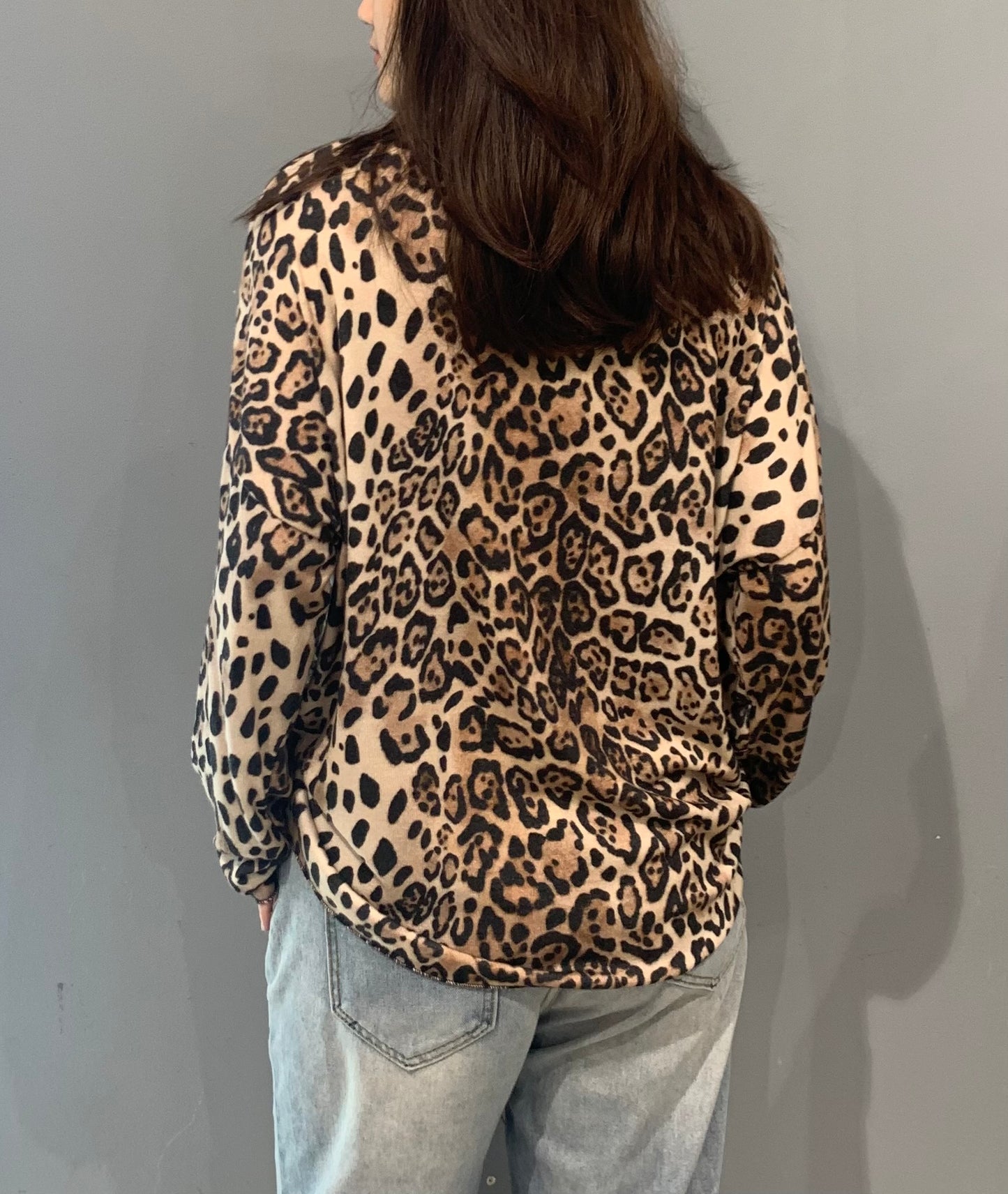 Leopard print sweater