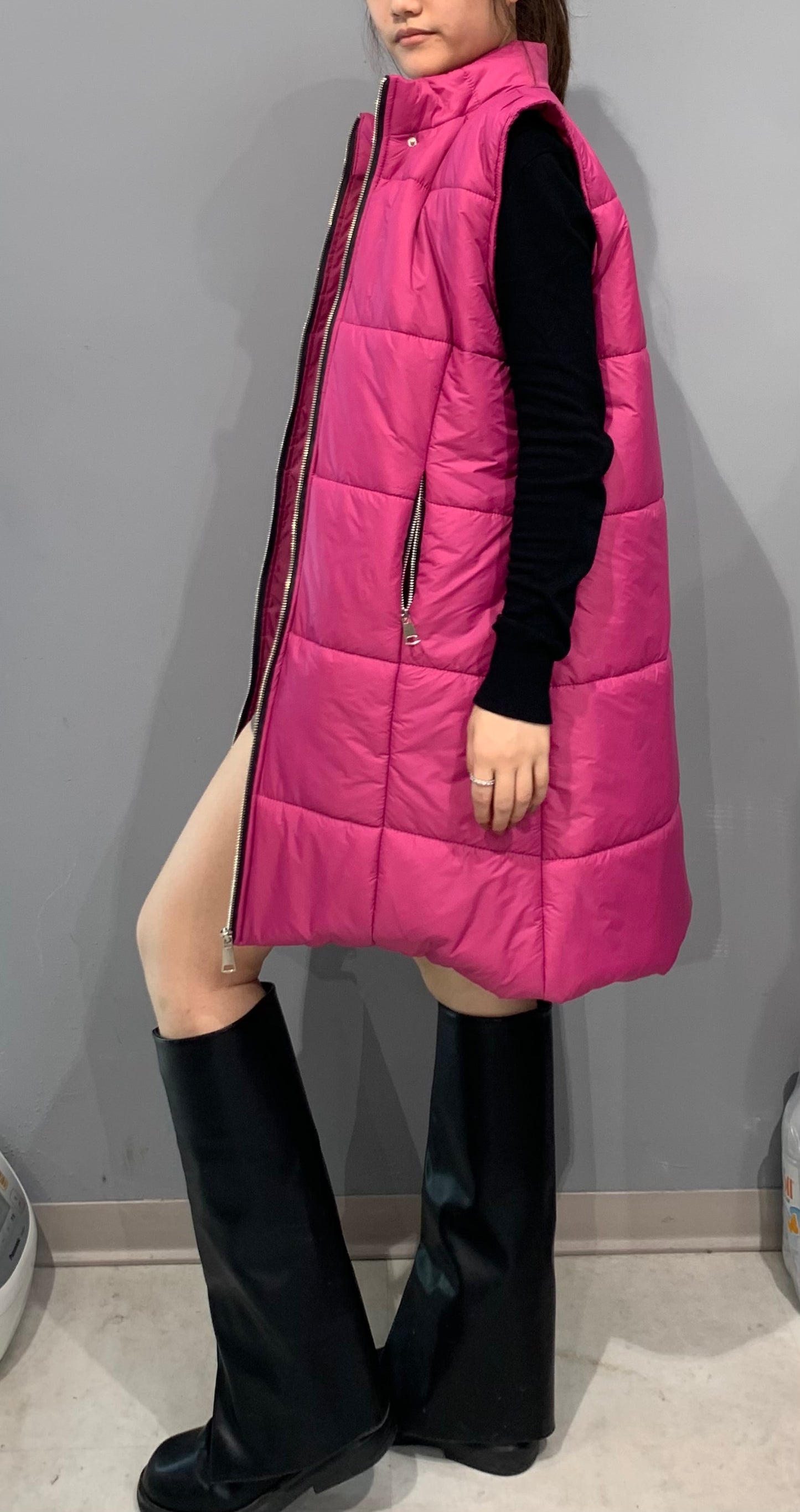 MAGENTA GILE WITH REMOVABLE HOOD