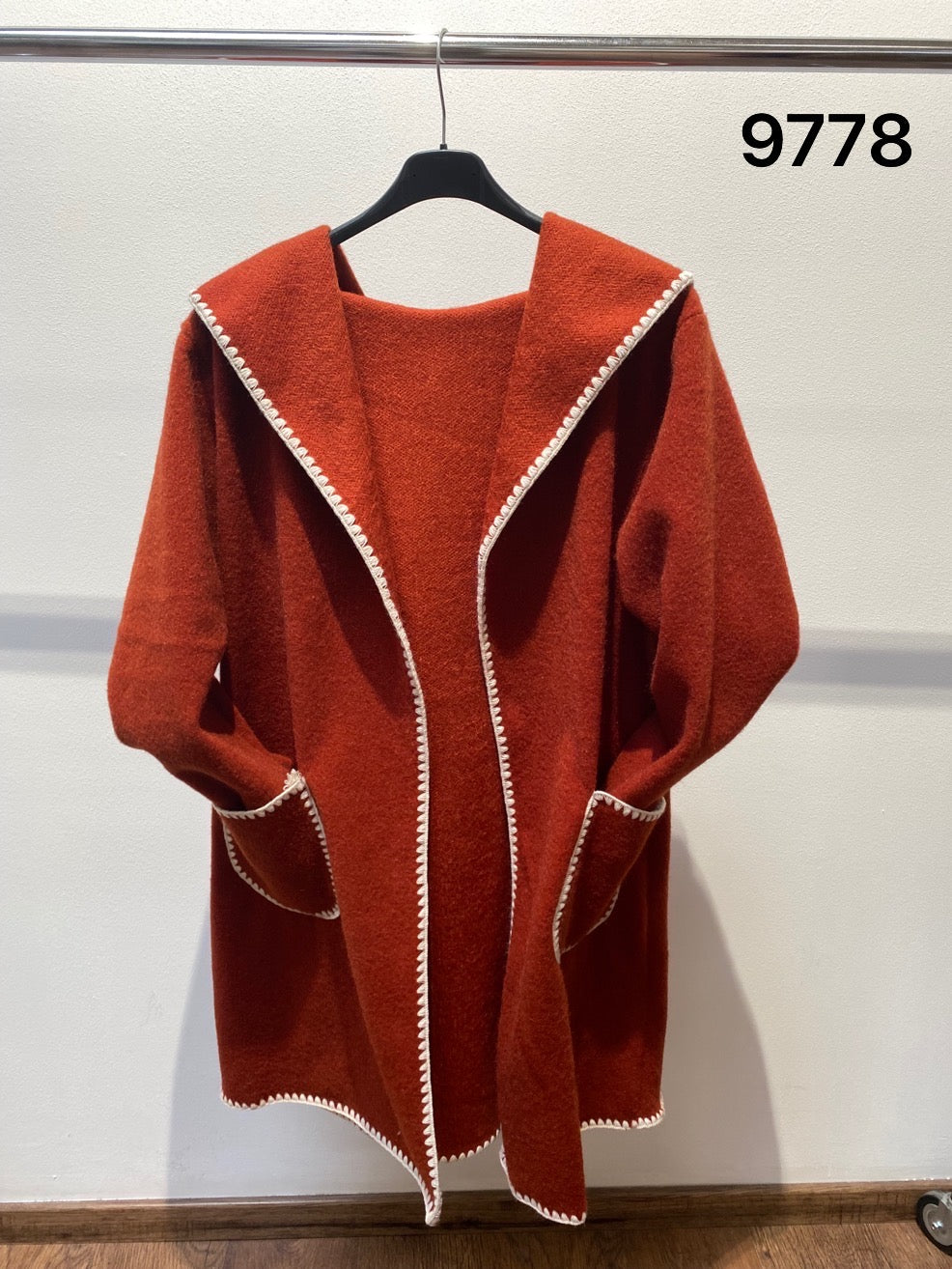 RED COAT WITH TRIM