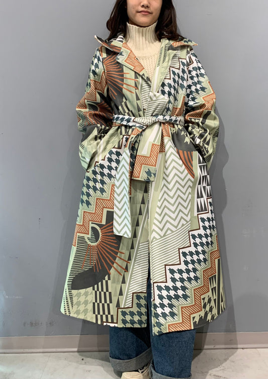 23618LONG COAT WITH BELT