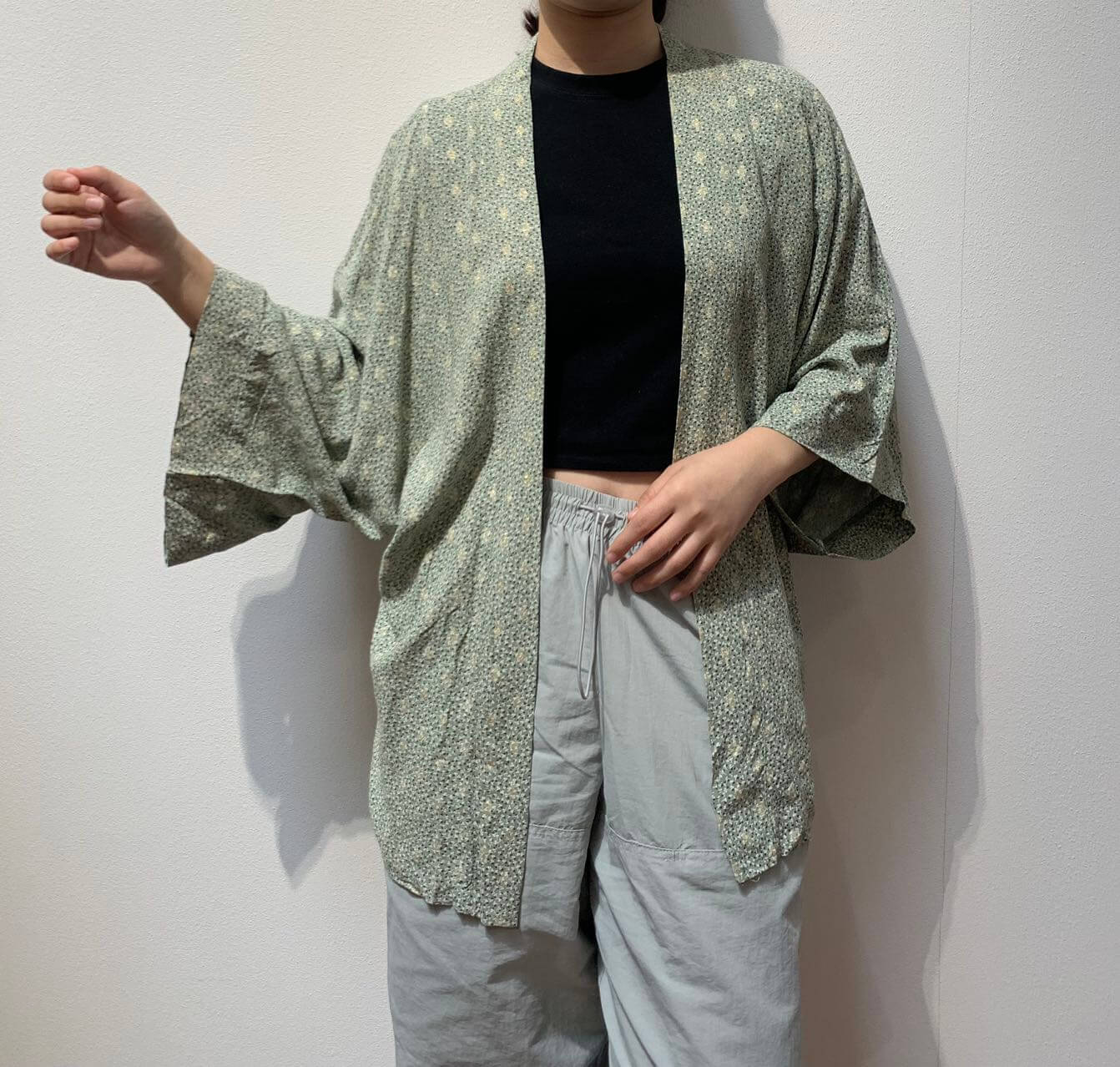 TEXTURED KIMONO WITHOUT BELT