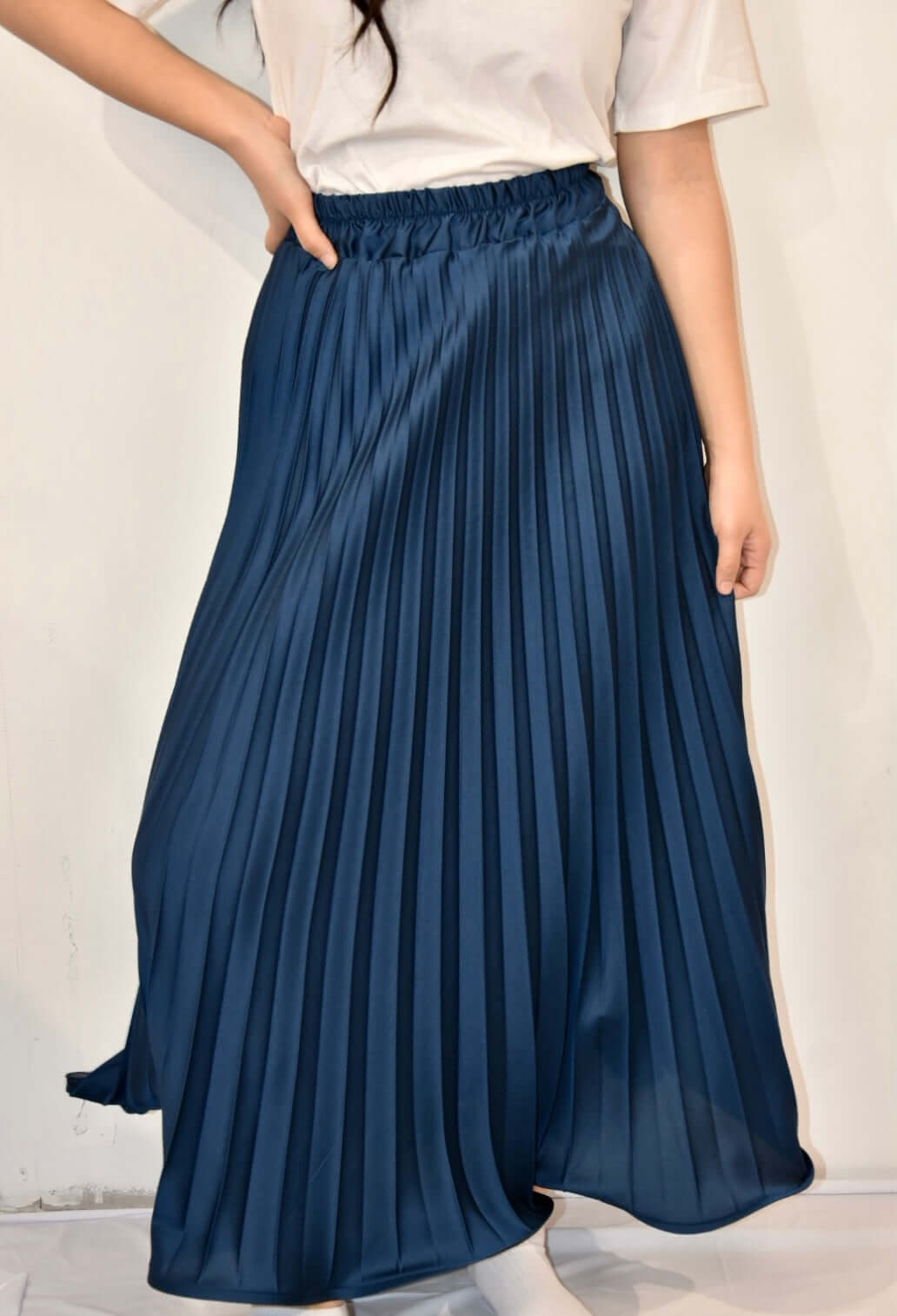 MIDI HIGHWAISTED PLISSE SKIRT